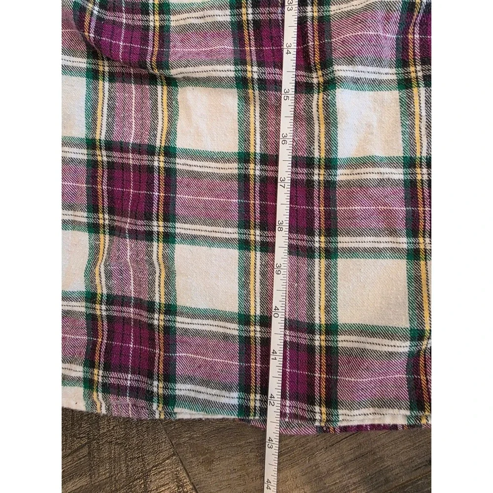 Women's sz S Erika Taylor Intimates Country Cottons Plaid Flannel Nightgown